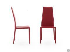 Hekla high-back chair, coverable in leather, fabric, leather or imitation leather