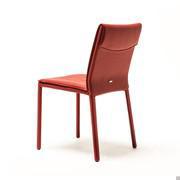 Isabel leather chair by Cattelan with covered cushion