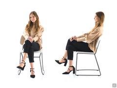 Seating proportions and ergonomics of the Chloe chair