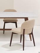 Sophos chair with four beechwood legs Walnut FG-0012