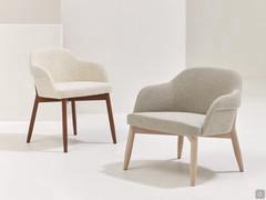 Modern chair upholstered in Sophos fabric combined with armchair from the same collection