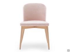 Sophos armless chair with 4 wooden legs