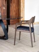 Chair Scheggia with frame made entirely of solid ash wood and upholstered seat