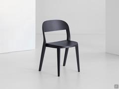 Minima wooden chair, a modern reinterpretation of the traditional wooden chair, here offered with a design