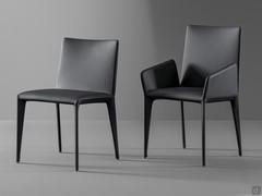 Models with or without armrests of the chair Filly by Bonaldo