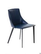 Modern belting leather chair with metal legs Antelos