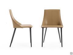 Side and front view of the Antelos chair