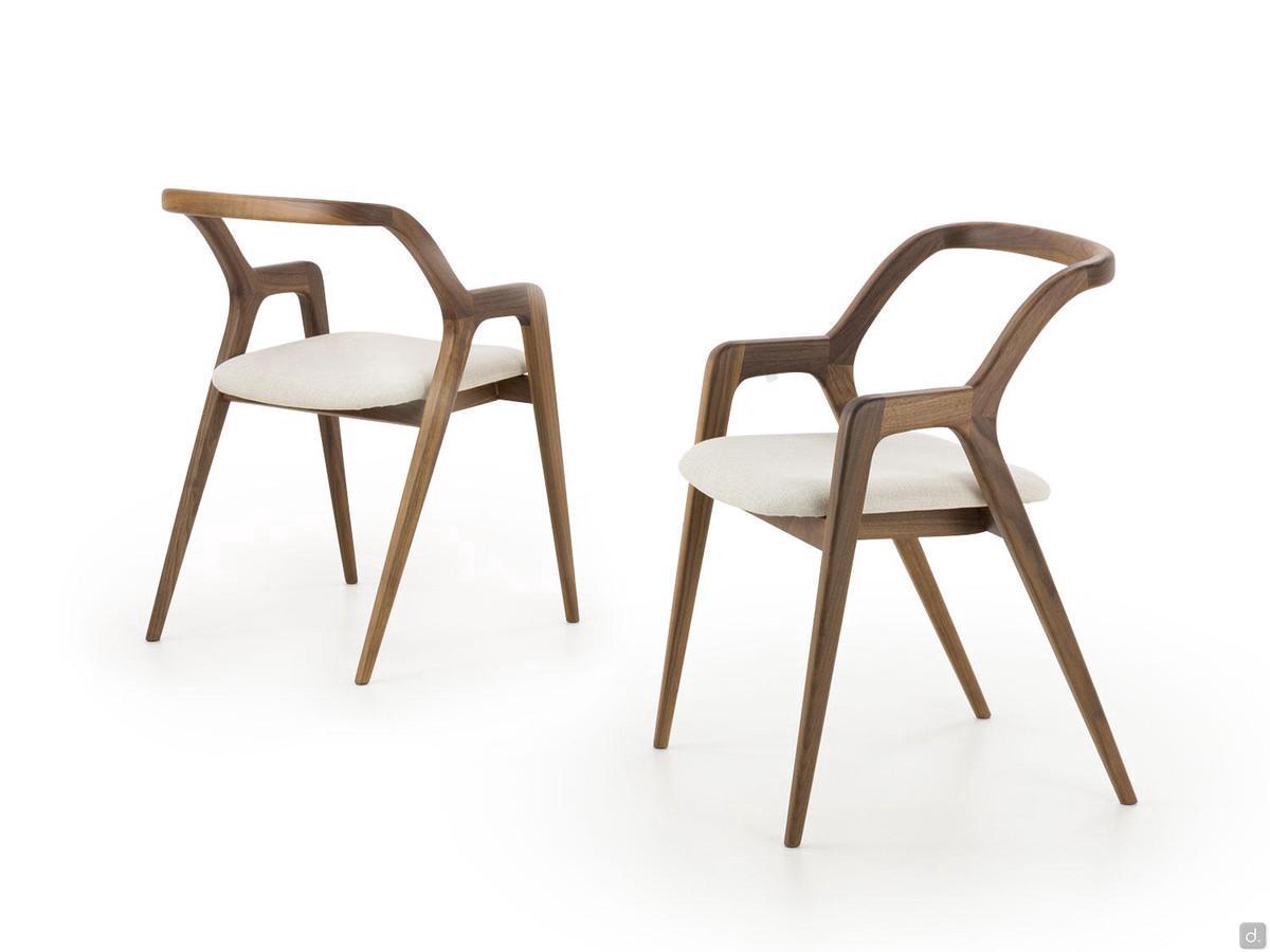 Nakama solid-wood chair in the walnut finish