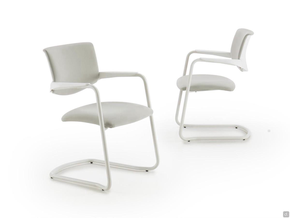 Steve modern upholstered cantilever chair