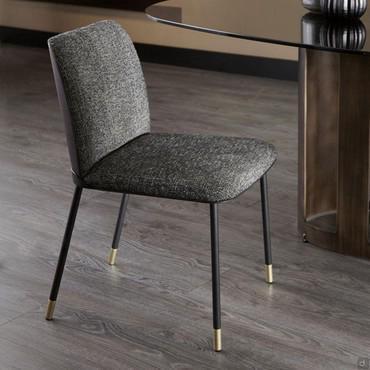 Two-tone upholstered metal chair Oasi by Cantori