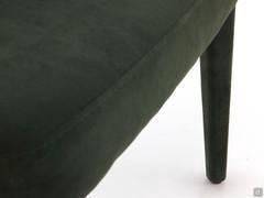 Detail of the legs fully upholstered like the upholstered textile parts; also available in wood essence or RAL lacquered