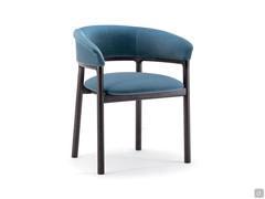 Lisa as a refined and elegant armchair with velvet upholstery