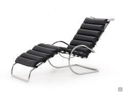 Chaise Longue Van der Rohe with chrome frame