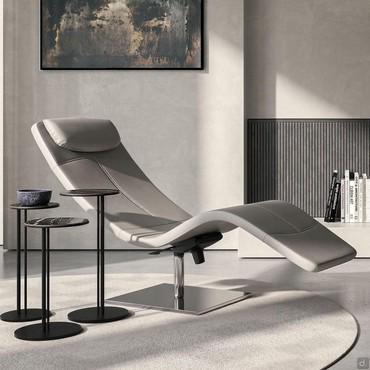 Casanova swivel and reclining chaise longue by Cattelan