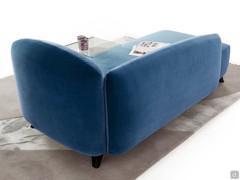 Detail of the back of the Gilmour dormeuse with upholstered back and armrests