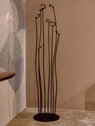 Coat rack Alga in stone bronze finish