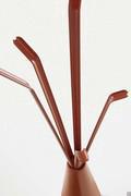 Kadou coat stand in ‘Brick Orange’ matt polyethylene 