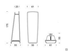 Dimensions and plan of the clothes hanger Narvik