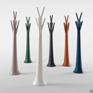 Standing coat rack Tree by Bonaldo in matte polyethylene