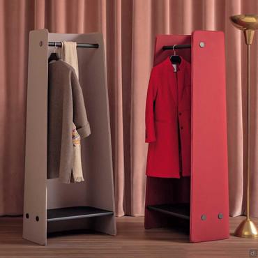 Designer coat stand covered in fabric Parentesi by Bonaldo