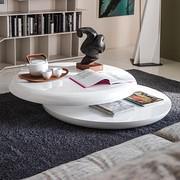 Side table with swivel top Yo-yo by Cattelan with bottom surface used as magazine support