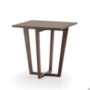 Grant end table with wooden top and structure