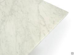 Detail of the White Carrara marble top