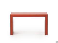 Alma coffee table in red matt lacquer