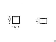 Magazine rack Jerry - dimensions