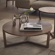 Dely wooden coffee table with crossed base