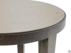 Detail of round cement resin top (structure finish not available)