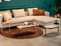 The Cora server is also available in two sofa-front table versions