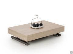 Alexander coffee table with internal leaves and lift-up mechanism