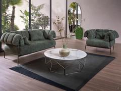 Round ceramic coffee table for living room Arbor by Bonaldo