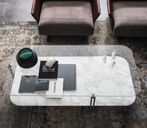 Top view of the coffee table with double board Biplane by Cattelan