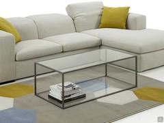 Coby rectangular coffee table to be placed in front of the sofa