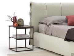 High sheet metal coffee table Coby for bedside table use