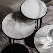 Sting side sofa tables with diameter cm Ø 21 and cm Ø 26