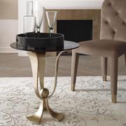 Calice classic gold leaf end table by Cantori