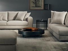 Coffee table in front of low sofa Jazz by Bonaldo