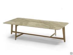 League h.30 rectangular marble table