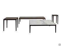 Fidelio coffee table models in square and rectangular top 