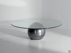 Round crystal coffee table Circus Coffee to be placed in front of sofa