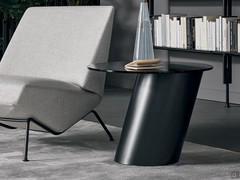 Detail of sloping cylinder base for the Pisa coffee table by Bonaldo