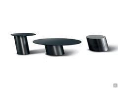 Original design of Bonaldo's monolithic, cantilever-top coffee tables Pisa 