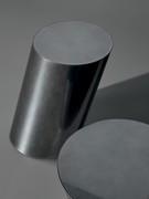 Detail of the metal top matching the base of the Pisa coffee table by Bonaldo