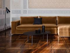 Tobi coffee table in front of a sofa, also ideal when placed in vintage home interiors