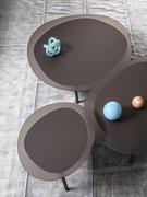 Combination of three Tobi coffee tables, resulting in an original composition with organic forms