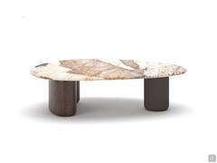 Lotus coffee table with Patagonia marble top