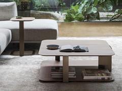 Wooden coffee table with linear design Paddle in composition of two elements